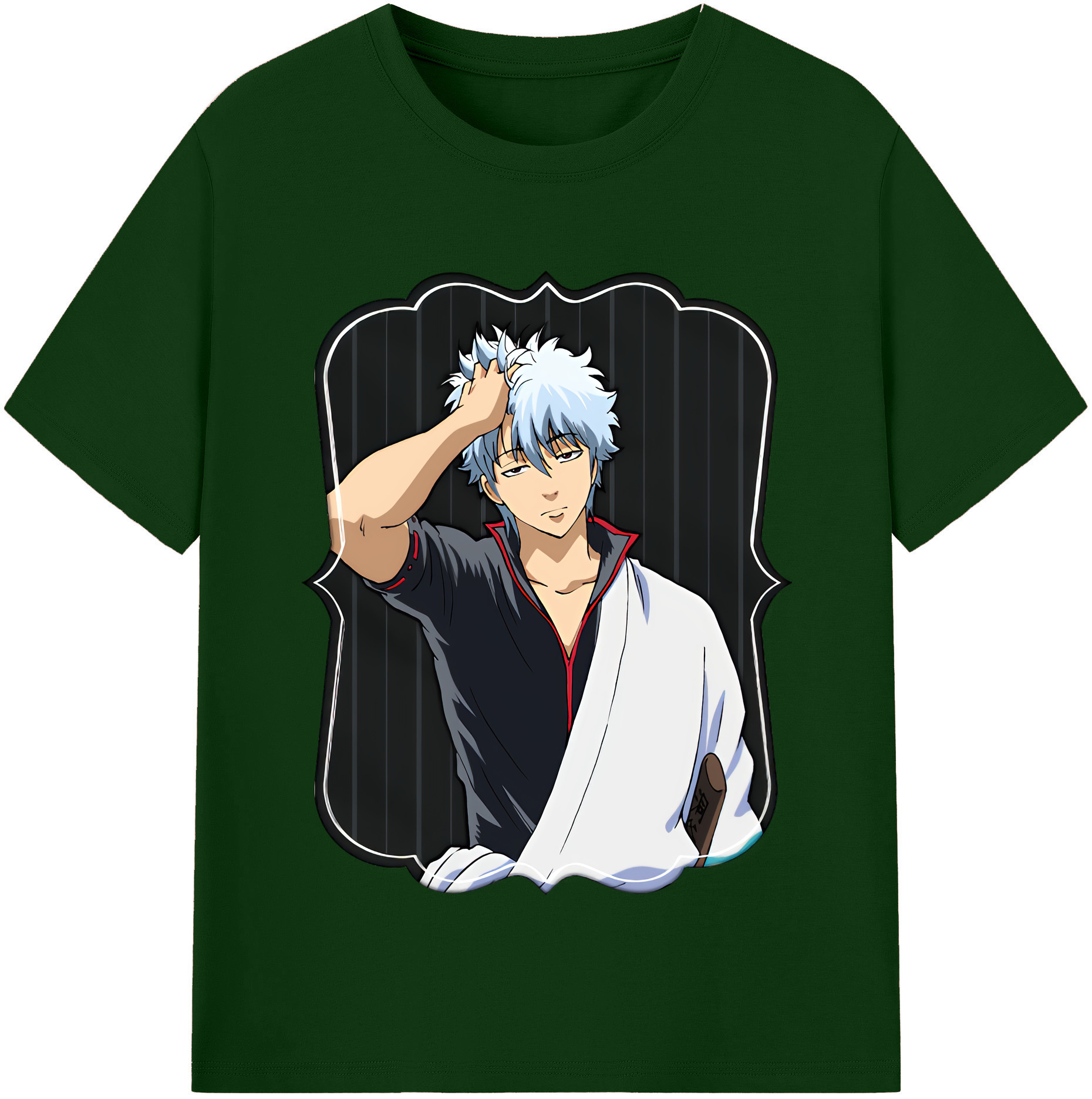 （画像用） ぎんたま 坂田銀時（さかたぎんとき） 神楽 志村新八（しむら しんぱち） GINTAMA Sakata Gintoki Kagura Shimura Shinpachi 綿100％半袖Tシャツ（フロントプリント）
